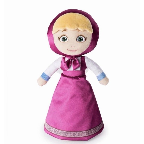 Masha and the Bear - Masha - Transforming Doll Plush Blue  Masha and the Bear - Masha - Transforming Doll Plush Blue Pink Netflix Original